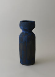 Oko Vase in Brushed Cobalt - Victoria Morris
